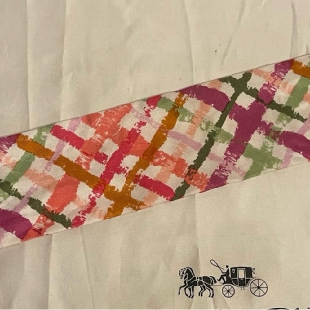 Vintage Poppy/scribble Coach Scarf - Picture 4 of 7